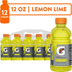 Gatorade Thirst Quencher, Lemon Lime, 12 fl oz, 12 Count Bottles