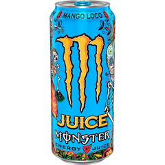(12 Cans) Juice Monster Mango Loco, Energy + Juice, 16 fl oz